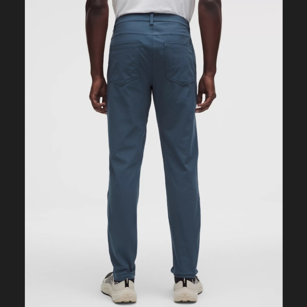 Lululemon Commission Pants Slim Fit Size 34 x 31" ABC Steel Blue
